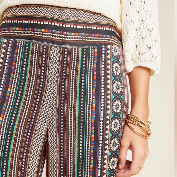 NEW FARM Rio for Anthropologie Satin Wide-Leg Pants Size Small - Picture 4 of 10